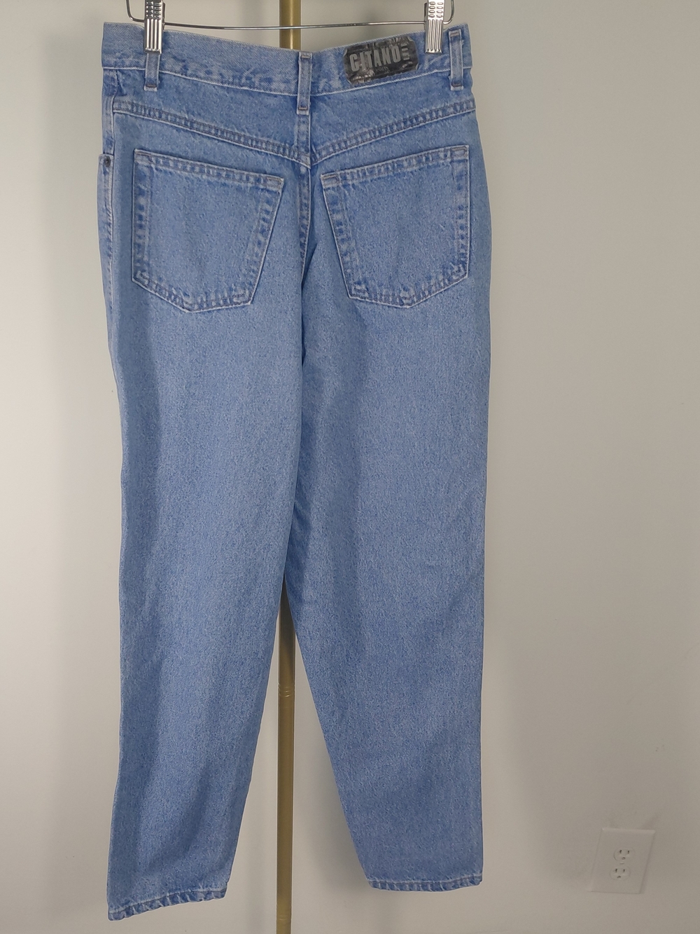 VTG Gitano Light Blue Pleated High-waist Mom Jeans 28x29 - Picture 5 of 9